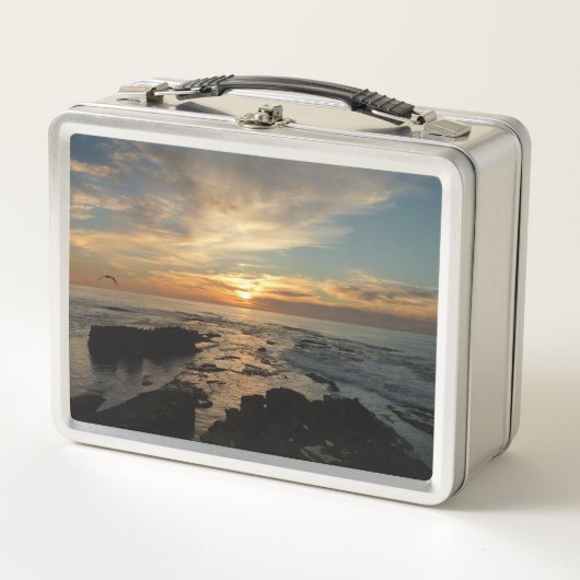 San Diego Sunset I California Seascape Metall Brotdose (Vorderseite)