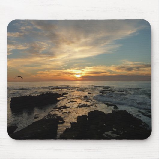 San Diego Sunset I California Seascape Mousepad (Vorne)