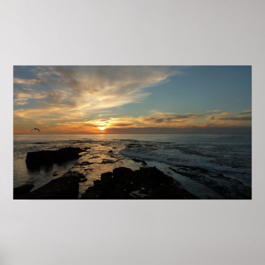 San Diego Sunset I California Seascape Poster (Vorne)