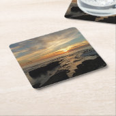 San Diego Sunset I California Seascape Rechteckiger Pappuntersetzer (angewinkelt)