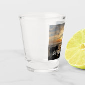 San Diego Sunset I California Seascape Schnapsglas (Links)