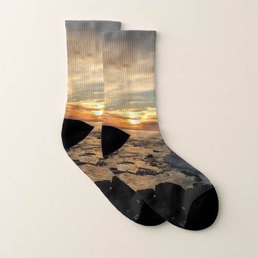 San Diego Sunset I California Seascape Socken (Paar)