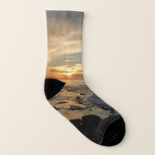 San Diego Sunset I California Seascape Socken (Links - Innen)