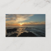 San Diego Sunset I California Seascape Visitenkarte (Rückseite)