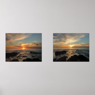 San Diego Sunset II California Seascape Bilderwand Sets