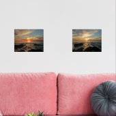 San Diego Sunset II California Seascape Bilderwand Sets (Wohnzimmer)