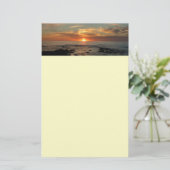 San Diego Sunset II California Seascape Briefpapier (Stehend Vorderseite)