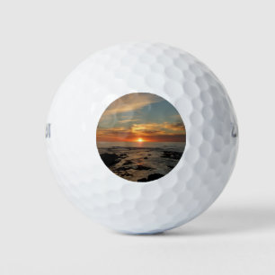 San Diego Sunset II California Seascape Golfball