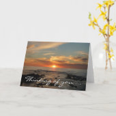 San Diego Sunset II California Seascape Karte (Gelbe Blume)