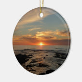 San Diego Sunset II California Seascape Keramikornament (Links)