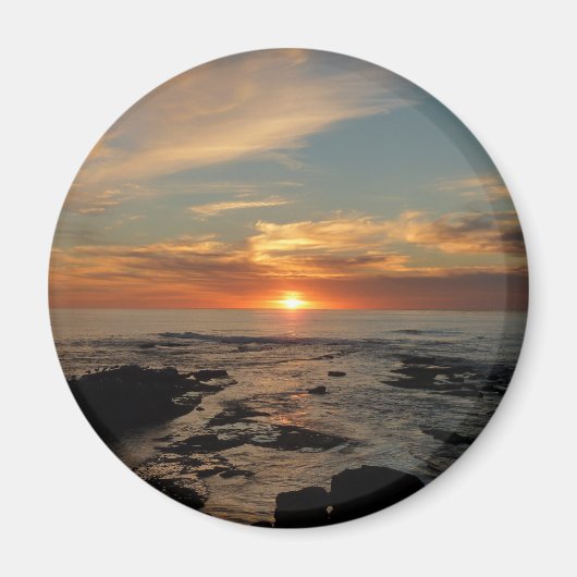 San Diego Sunset II California Seascape Magnet (Vorne)