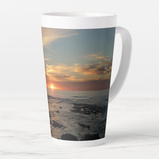 San Diego Sunset II California Seascape Milchtasse (Rechte Ecke)