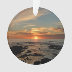 San Diego Sunset II California Seascape Ornament