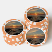 San Diego Sunset II California Seascape Pokerchips (Stapel)