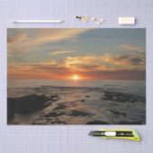 San Diego Sunset II California Seascape Seidenpapier (Handwerk)