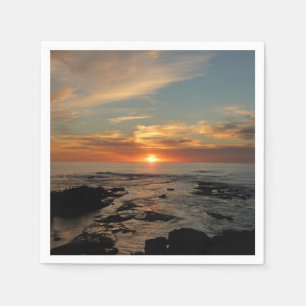 San Diego Sunset II California Seascape Serviette