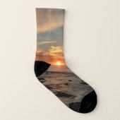 San Diego Sunset II California Seascape Socken (Links - Innen)