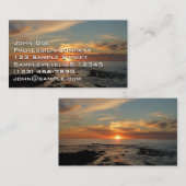San Diego Sunset II California Seascape Visitenkarte (Vorne/Hinten)