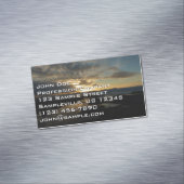 San Diego Sunset III Atemberaubendes Kalifornien L Magnetische Visitenkarte (Beispiel)