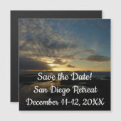 San Diego Sunset III Atemberaubendes Kalifornien L Magnetkarte (Vorne/Hinten)