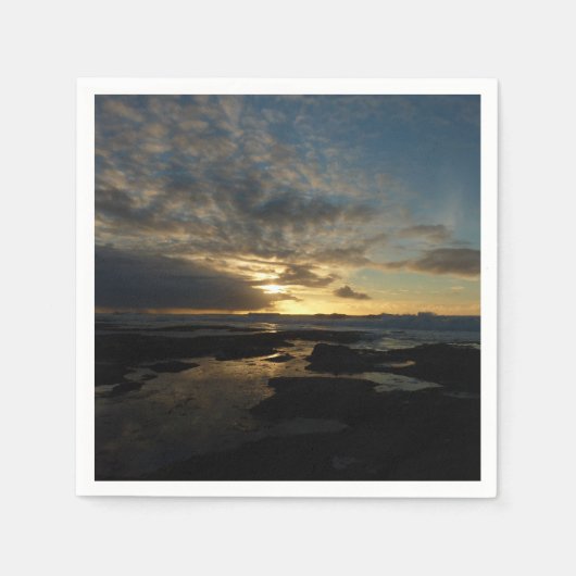 San Diego Sunset III Atemberaubendes Kalifornien L Serviette (Vorderseite)