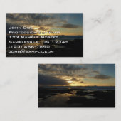 San Diego Sunset III Atemberaubendes Kalifornien L Visitenkarte (Vorne/Hinten)