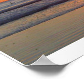 San Diego Sunset mit Surfer Poster (Ecke)