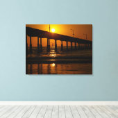 San Diego Sunset Ocean Beach Pier Leinwanddruck (Insitu (Holzboden))