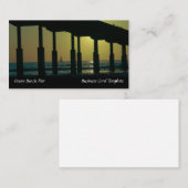 San Diego Sunset Ocean Beach Pier Visitenkarte (Vorne/Hinten)