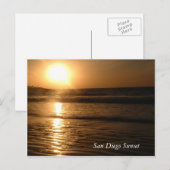 San Diego Sunset Postcard Postkarte (Vorne/Hinten)