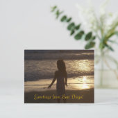 San Diego Sunset Postkarte (Stehend Vorderseite)