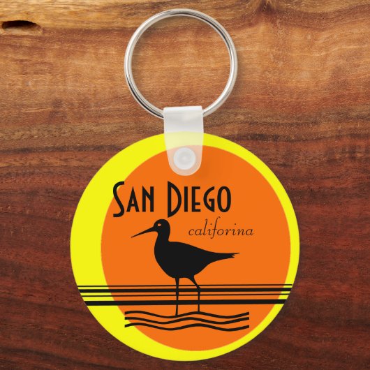 San Diego-Sunset Souvenir Schlüsselanhänger (Vorderseite)
