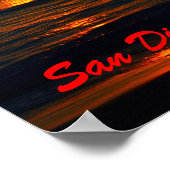 San Diego Sunset von Bill Kuffrey Poster (Ecke)