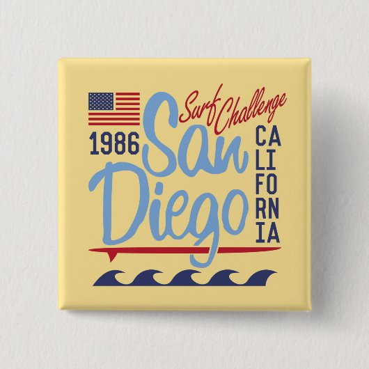 San Diego Surf Challenge 1986 Button (Vorderseite)