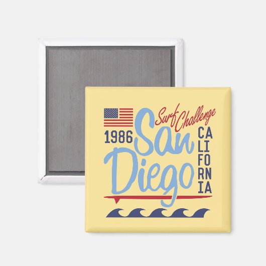 San Diego Surf Challenge 1986 Magnet (Vorderseite/Rückseite)