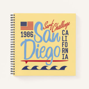 San Diego Surf Challenge 1986 Notizblock