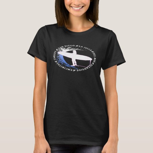 San Diego Surfer Girl - Prämie T-Shirt (Vorderseite)