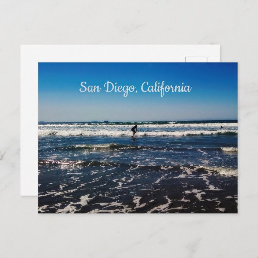 San Diego Surfer Postkarte (Vorne/Hinten)