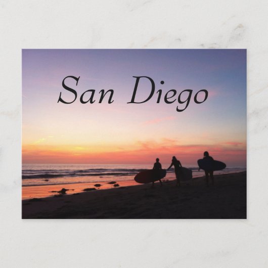 San Diego Surfers Postkarte (Vorderseite)