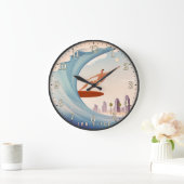 San Diego Surfing Große Wanduhr (Zuhause)