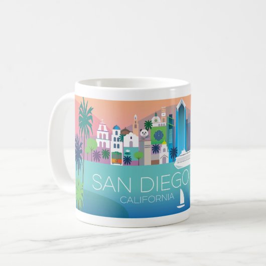 San Diego Tasse (Vorderseite Links)