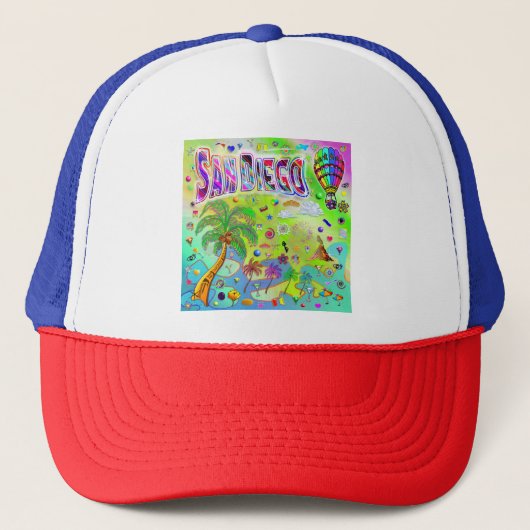 San Diego Timeless Melody Hat Truckerkappe (Vorderseite)