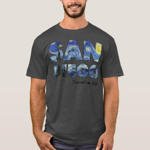 San Diego Van Gogh Starry Night Art Vincent Van Go T-Shirt
