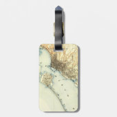 San Diego Vintage Karte Gepäckanhänger (Rückseite vertikal)