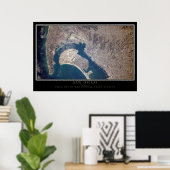 San Diego vom Poster der Raumstation aus gesehen (Heimbüro)