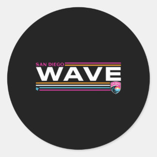 San Diego Wave FC Streifen Nwsl Soccer Runder Aufkleber