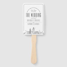 San Diego Wedding | Hochzeitsprogramm Hand Fan Fächer