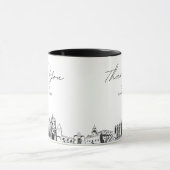 San Diego Wedding Minimal Custom Coffee Tasse (Zentrum)