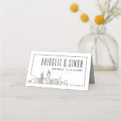 San Diego Wedding | Platzieren Sie die Tabellennam Platzkarte (Rückseite)