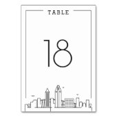 San Diego Wedding | Tischnummer (Rückseite)